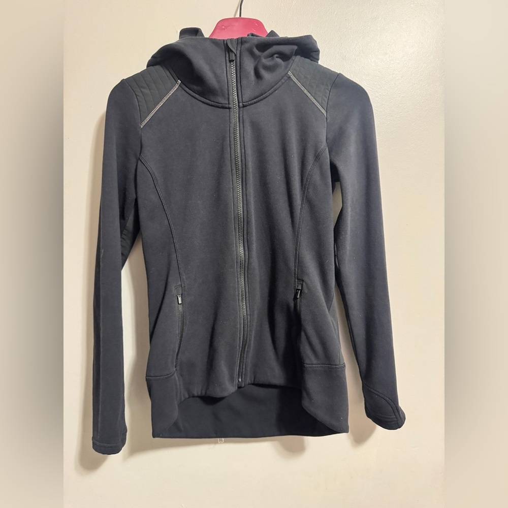 Athleta Black Zip-Up Jacket